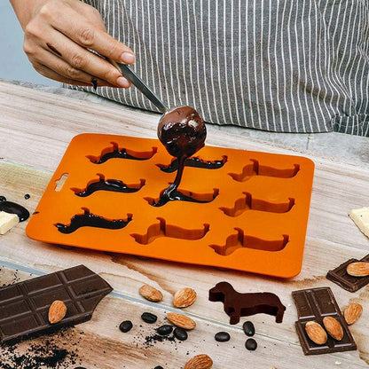 Joie Red Silicone Doxie Dog Shaped Ice Tray 2 Pack - World Market