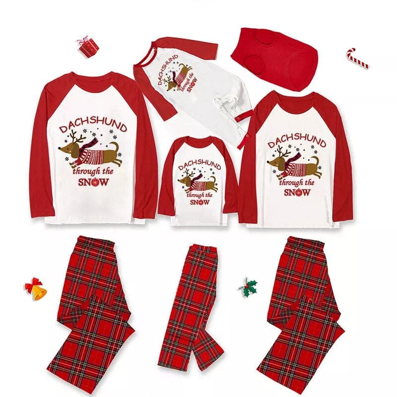 Dachshund christmas pyjamas hotsell