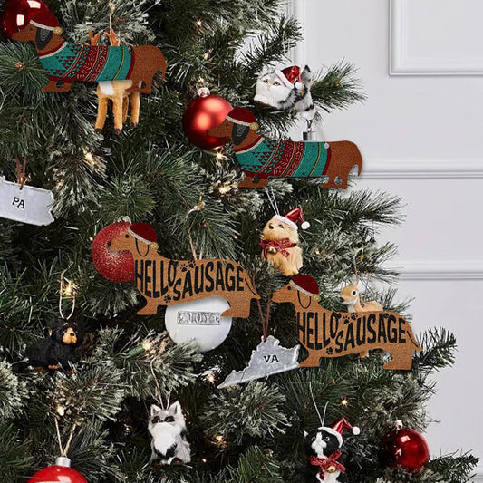 Hello Sausage Dachshund Ornaments The Doxie World