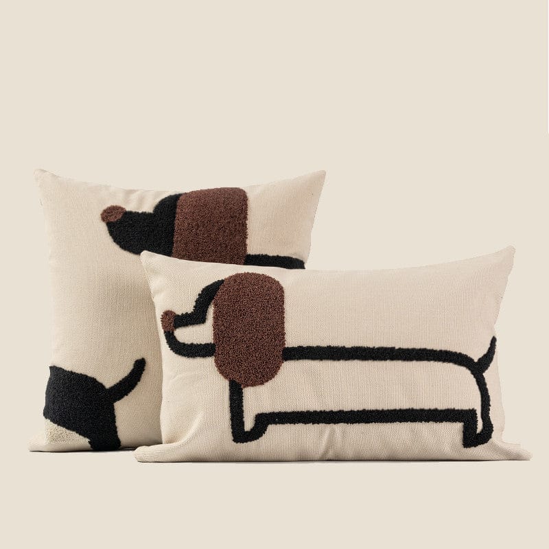 Luxury Embroidered Dachshund Pillows The Doxie World