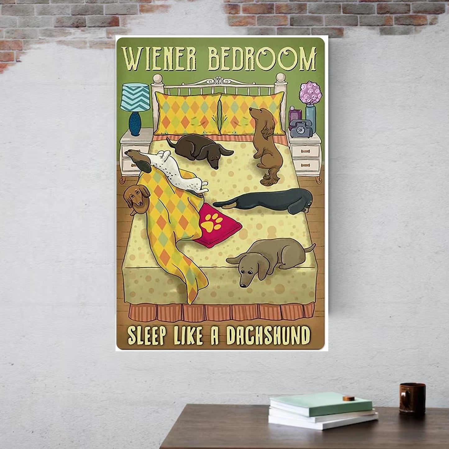 Wiener Bedroom Metal Wall Sign The Doxie World