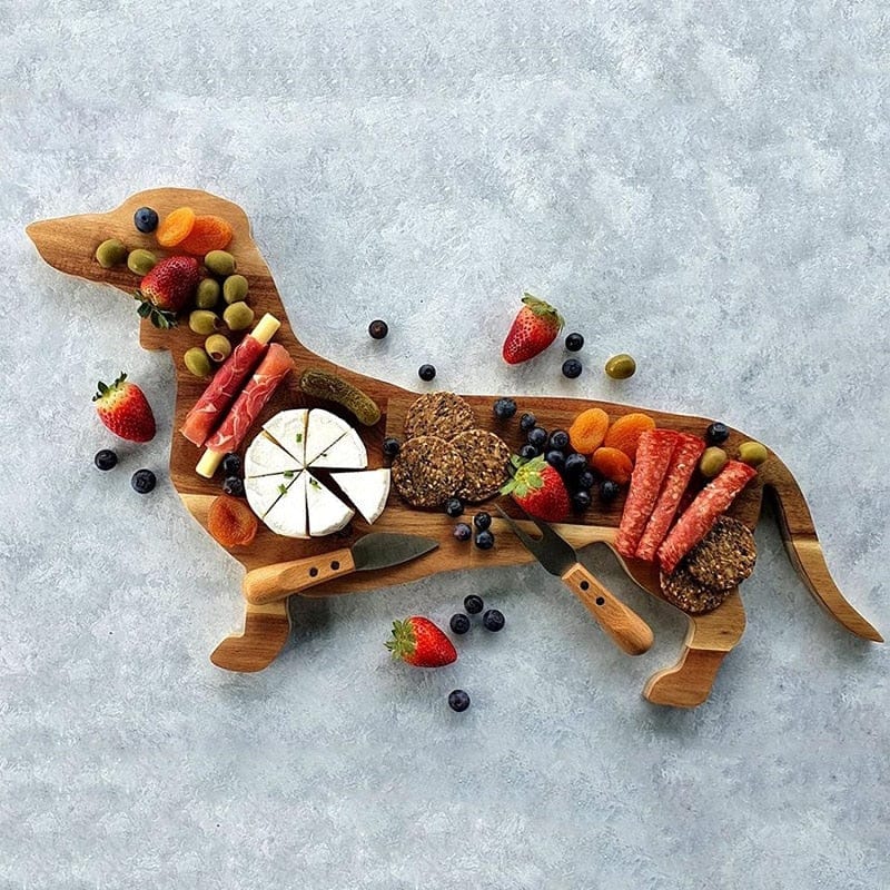 Wooden Dachshund Serving Board The Doxie World